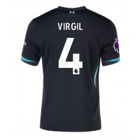 Dres Liverpool Virgil van Dijk #4 Preč 2024-25 Krátky Rukáv